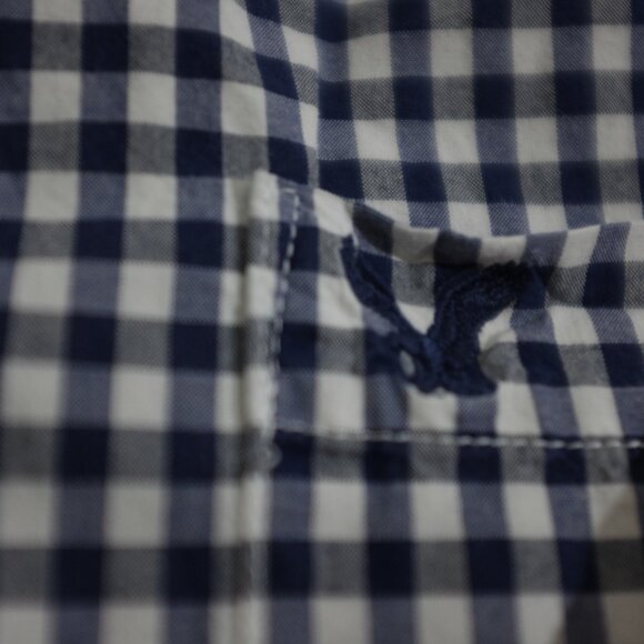 COPY - American Eagle Outfitters Blue Gingham Classic fit Shirt 100% Cotton, Si… - Picture 3 of 11